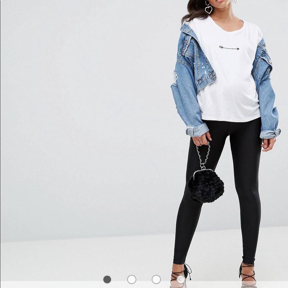 ASOS maternity over the bump disco legging